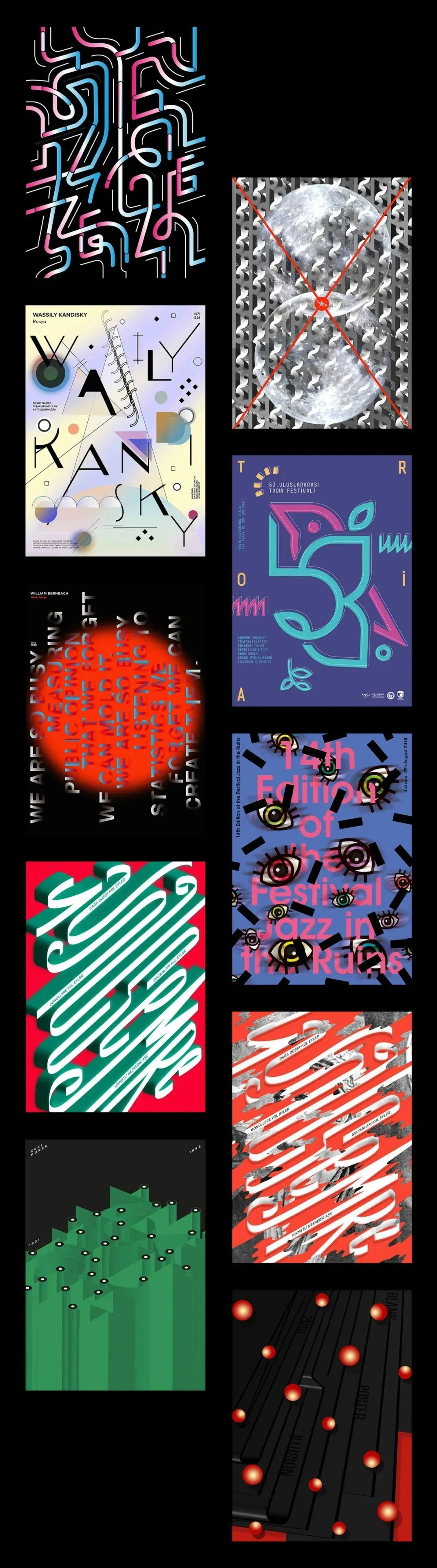 風格獨特字體海報設計欣賞